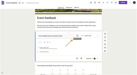 Image result for Linear Scale in Google Forms