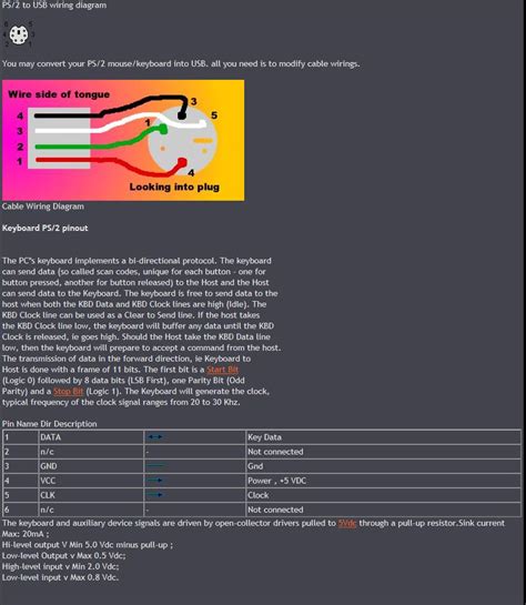 Toradh íomhá ar PS2 Controller to USB Wiring-Diagram