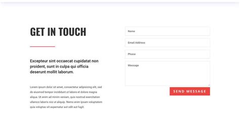 Image result for Contct Us Page Template