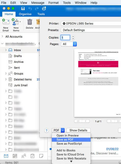 Toradh íomhá ar How to Save Emails in PDF Format