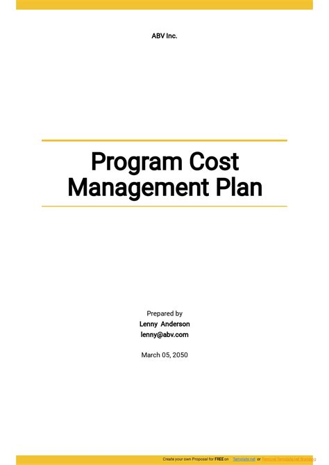 Afbeeldingsresultaten voor Cost Management Plan Template