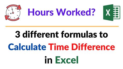Image result for Time Difference Formula in Excel