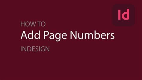Image result for How to Number Pages in InDesign