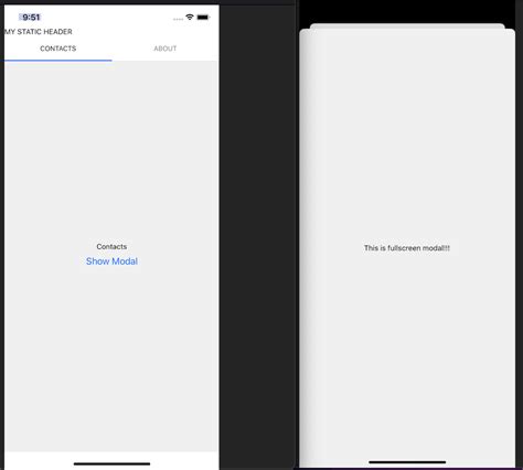 Image result for React Navigation Modal Half Screen