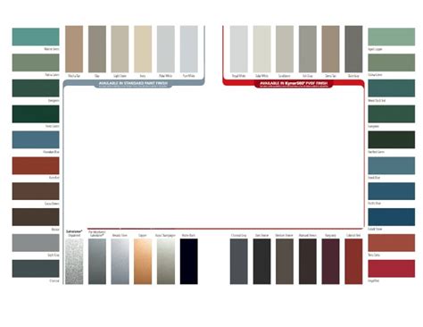 Image result for Tin Roof Color Chart