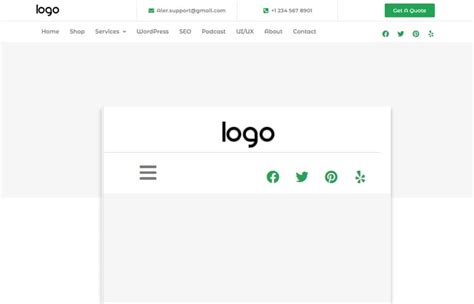 Elementor Header Template に対する画像結果