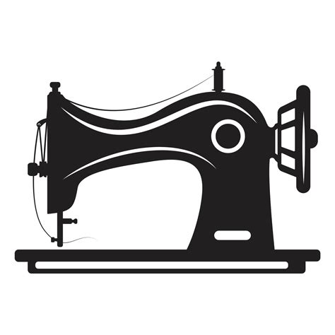 Manual sew machine vector icon. Simple illustration of manual stitching ...