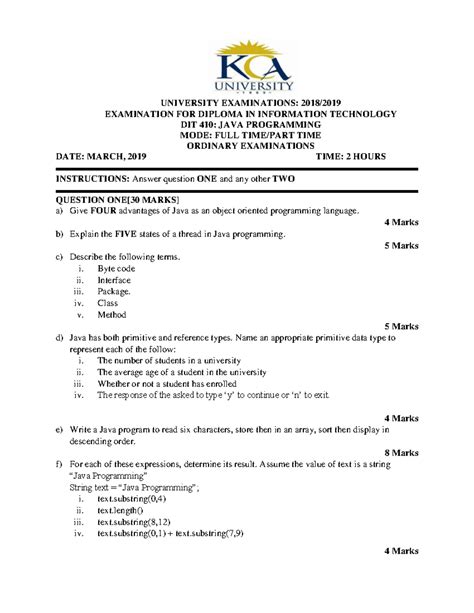 Image result for Java Exams