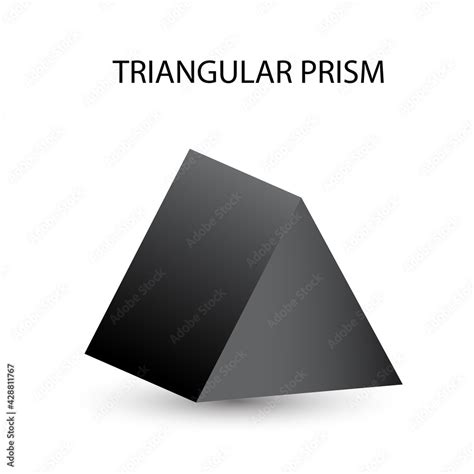 Image result for Triangular Prism Black and White Drawing