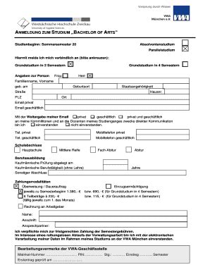 Toradh íomhá ar Anmeldung Form Munchen
