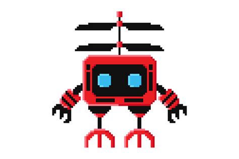 Afbeeldingsresultaten voor Pixel Art Robot