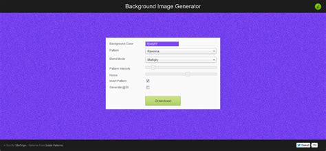 Background CSS Generator に対する画像結果
