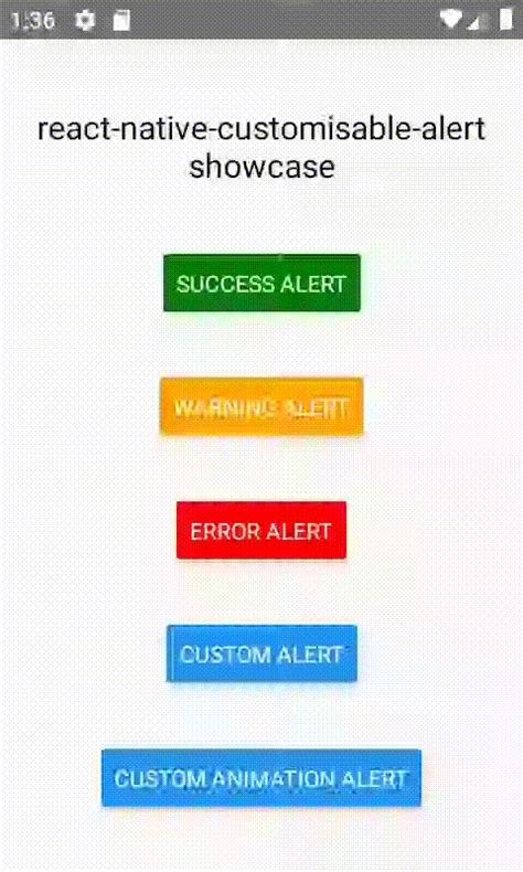 Image result for React Native Alert Color