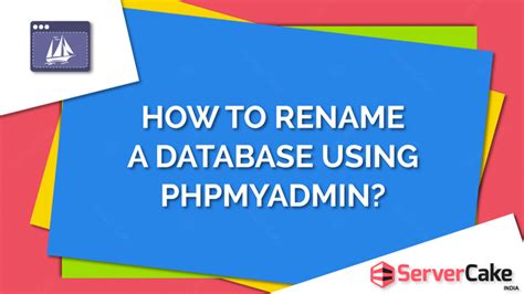 Rename Database in phpMyAdmin に対する画像結果
