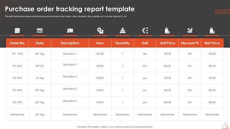 Image result for Purchase Order Tracking Template