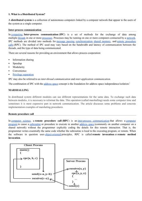 Image result for Distributed System Slide Notes