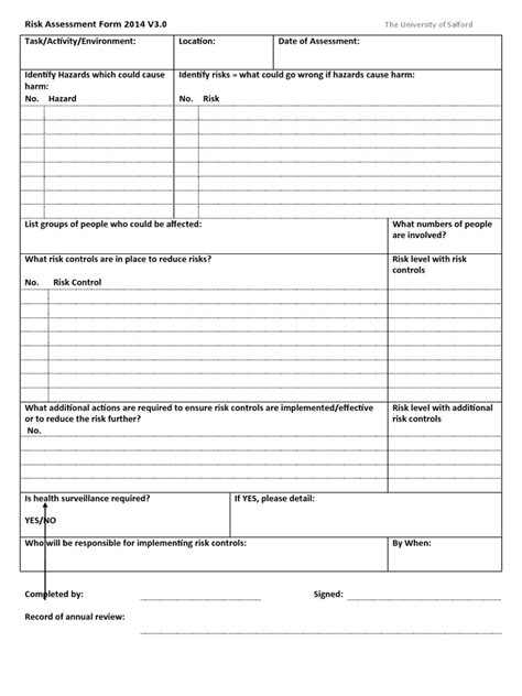 Image result for UK MCA Risk Assessment Form PDF