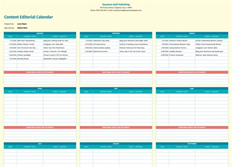 YouTube Content Calendar Template に対する画像結果