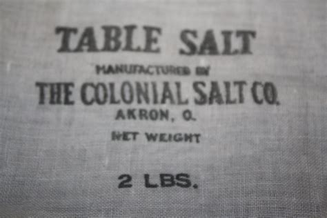 Image result for Sacks of Table Salt