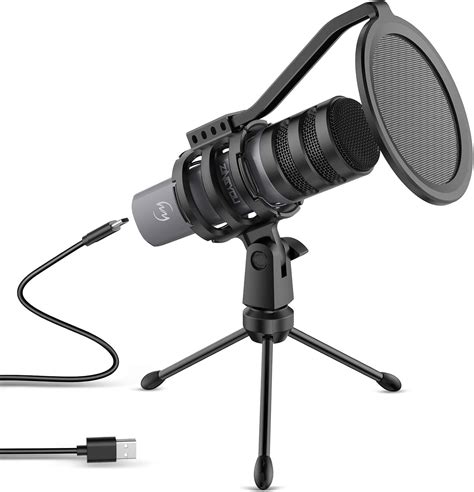 Amazon.com: ZINGYOU USB Microphone Computer Mic for Gaming Podcasting ...