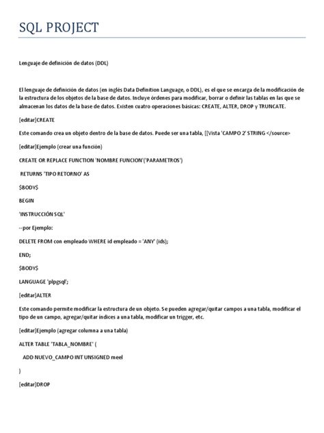 Image result for SQL Project Template