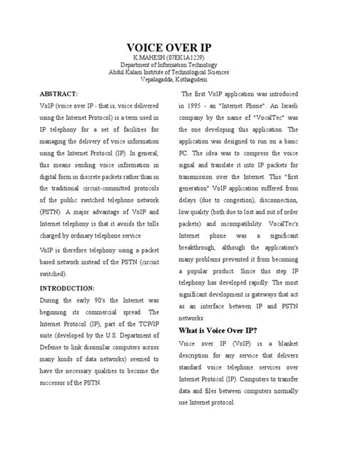 Image result for Voice Over IP History