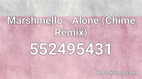 Image result for Marshmello Alone Roblox ID