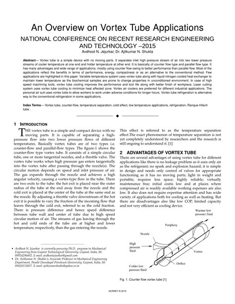 Image result for Vortex Tube Easy Engineeriing