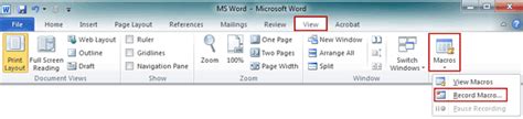 Image result for Macro in MS Word