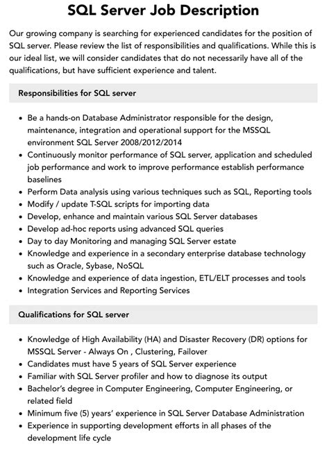 Image result for SQL Server Job Summary