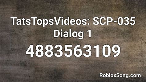 Image result for SCP 035 Roblox ID
