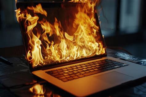 Computer Catching On Fire に対する画像結果