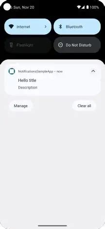 Toradh íomhá ar Notification Pages Android