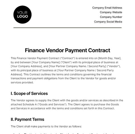 Image result for Contractor Payment Contract Template