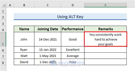 Image result for Write in Excel in One Column in Paragraph