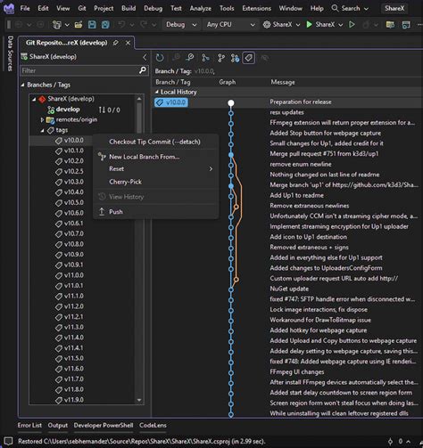 Image result for Visual Studio Git Tags