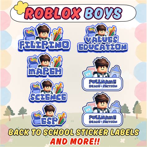 Image result for Roblox Subject Label Sticker Design