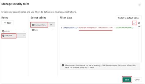 Toradh íomhá ar How to Filter in Power Bi Based On User