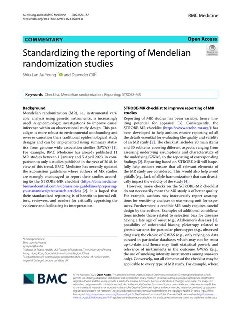 Image result for Mendelian Randomization Studies