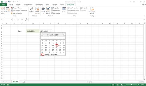 Image result for Date and Time Picker Control Excel