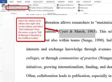 Image result for Endnote In Text Citation