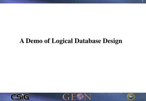 Logical Database Design PPT に対する画像結果