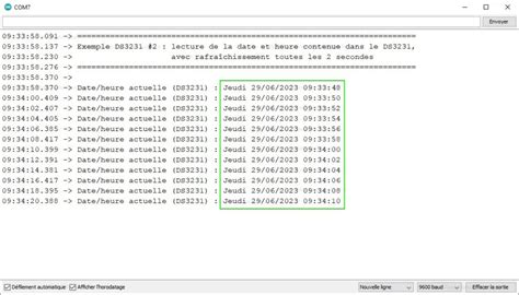Toradh íomhá ar Arduino DS 3231