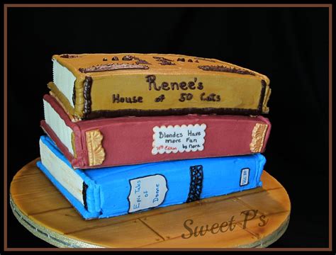 Toradh íomhá ar Stacked Book Cake Tutorial