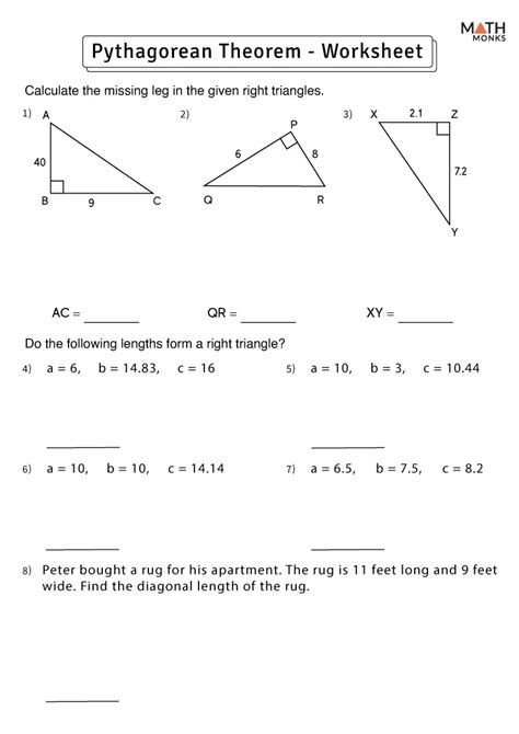 Toradh íomhá ar Pythagorean Theorem Number Sets