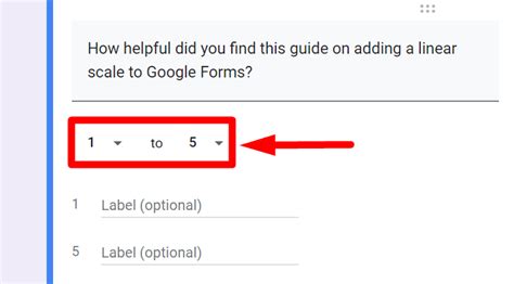 Image result for Linear Scale in Google Forms