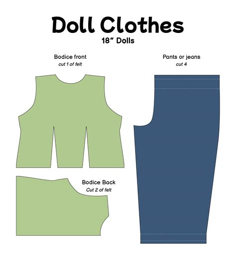 Image result for Printable Baby Doll Clothes Patterns