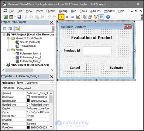 تصویر کا نتیجہ برائے Excel Full Screen VBA Code