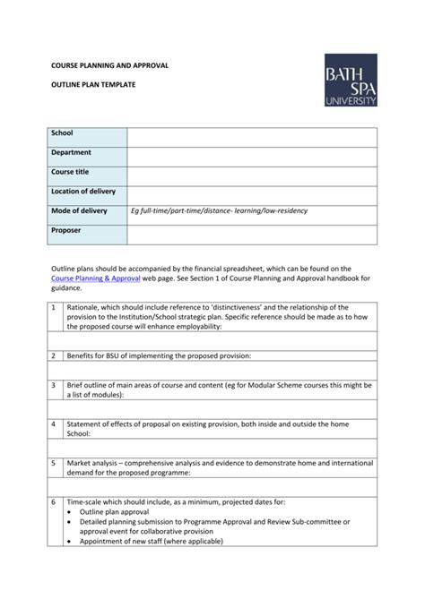 Designation Outline Plan Example に対する画像結果