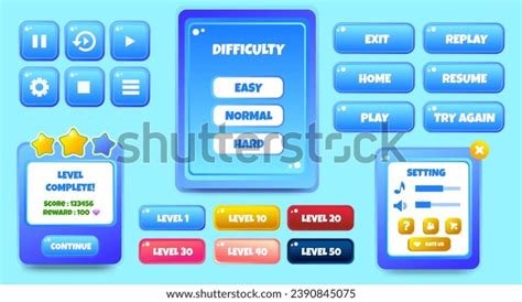 Image result for Game UI Design Kit Cartoon